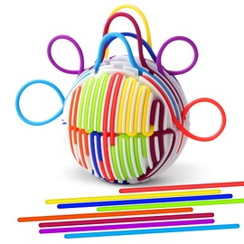 Sensory Activity Ball for Autism & ADHD - 3D Fidget Toy with 16 Strings for Kids & Adults - Stress Relief at Home, School & Travel