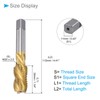 CoCud Spiral Flute Threading Tap, M20 x 2.5 Thread Size