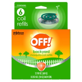 OFF! Backyard Mosquito Repellent Coil Refills, Perfect for Outdoor Patios Country Fresh Scent, 6 Count
