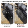 HDBUBALUS White Hard Saddle Bag Lid Bra Covers For Harley
