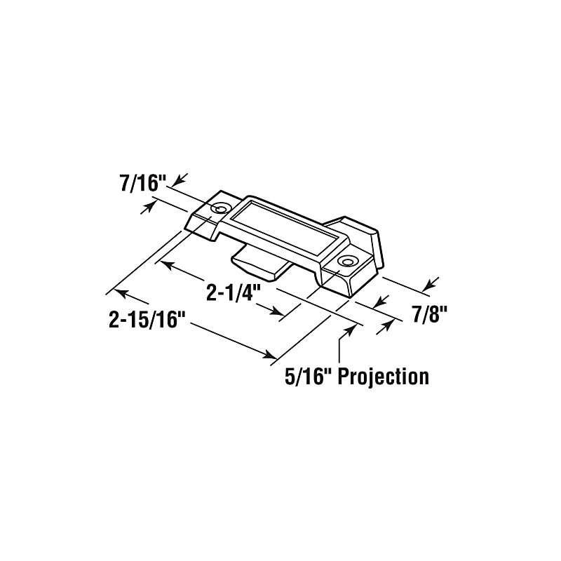 Prime-Line F 2919 Window Sweep Latch 2-1/4 H/C No Keep