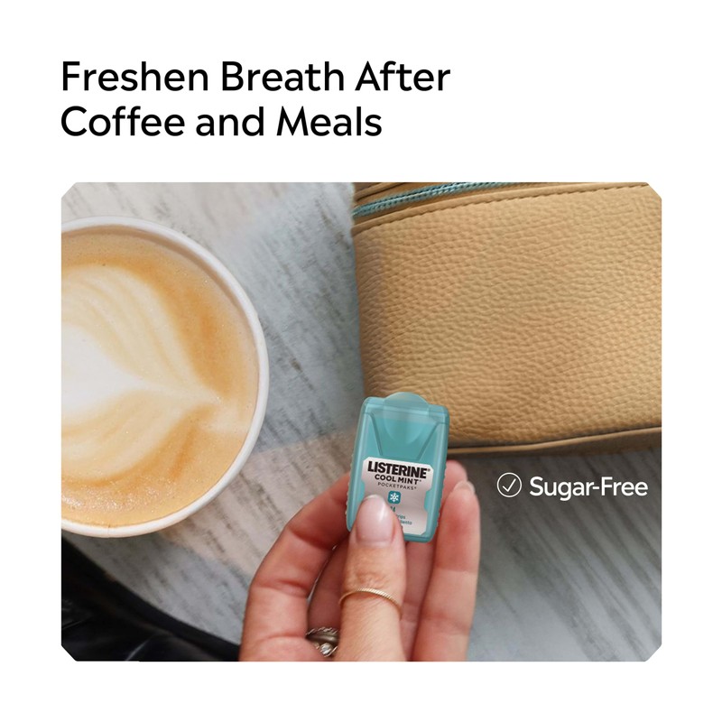 Listerine PocketPaks Cool Mint Breath Strips, Portable Pocket-Sized Oral Care