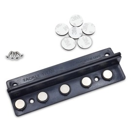 T-H Marine Tackle Titan Magnetic Fishing Lure and Bait Organizer, Black, Plastic, 2 Pack