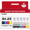 hehua hehua Pigment GI-25 Refill Bottles Ink GI25 (5 Pack,2B/C/M/Y,260ml)