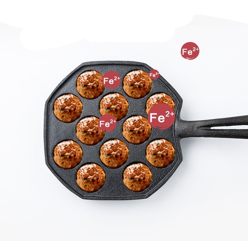 Nadalan Cast Iron Pan Omelette Egg Burger Fried Takoyaki Octopus