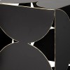 Homeroots 8" Contemporary Black Metal Geo Cube Sculpture