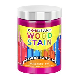 GOODTAKE Rose Red Wood Stain, Wood Dye Stain Powder That Makes Vibrant Wood, Premium Fast Dry Dark Wood Stain Powder for Crafts, Multiple Finishes - for Indoor Outdoor Wood Furniture (Rose Red, 4 oz)