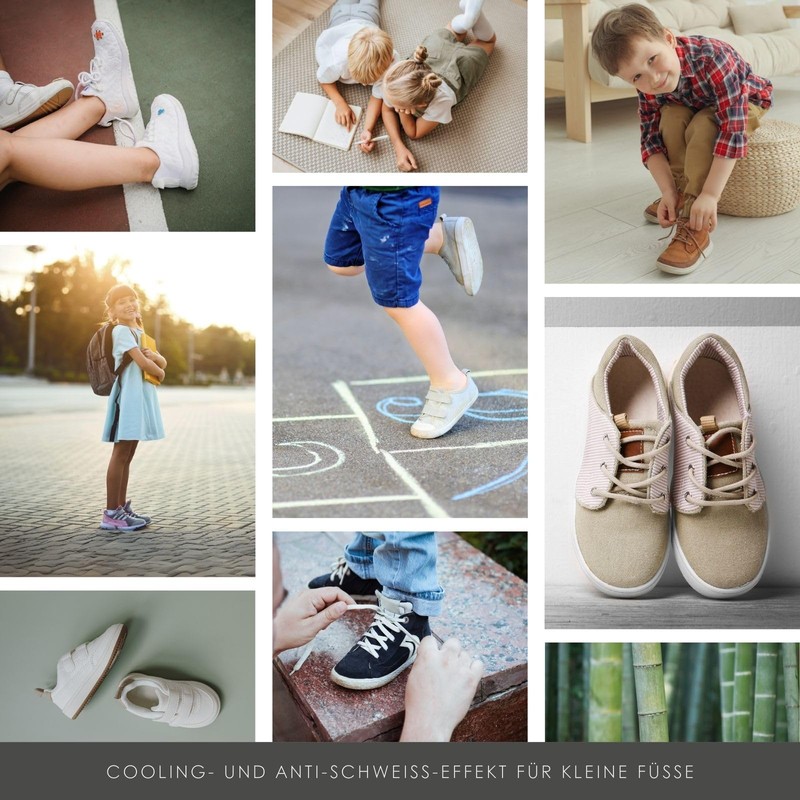 BERGAL Bamboo Children's Airy Terry Cloth Sole for High Moisture