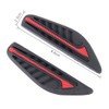 4 x Car Black Red Rubber Door Edge Protector Door
