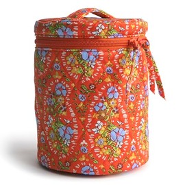 Vera Bradley Premium Cotton Upright Cosmetic Organizer, Garden Paisley