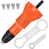 Electric Rivet Gun Adapter,Cordless Drill Riveting Nut Hand Tool Riveter