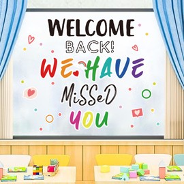 Corksidol Classroom Bulletin Board Decor Colorful Classroom Decoration Set Welcome Banner Motivational Posters for for Kindergarten Elementary Middle School (Welcome)