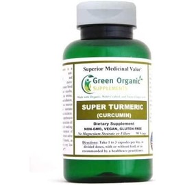 Green Organic Supplements Super- Turmeric, Curcumin,
