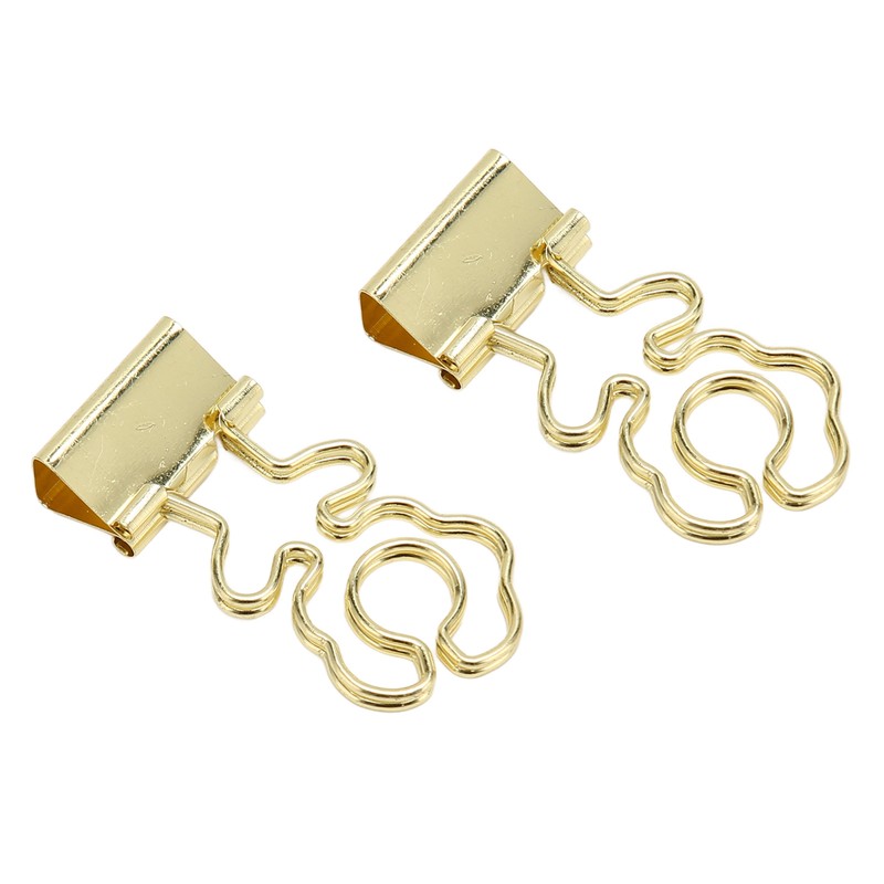 100 Pcs Mini Binder Clips Flower Shape Strong Clamping Force