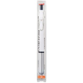 Mitsubishi Pencil Oil Based Ballpoint Pen, Jetstream Edge, 0.38 Limited, White, SXN100338WH