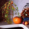 Needzo Fall Home Decor Artificial Pumpkin Tree with Fake Leaves