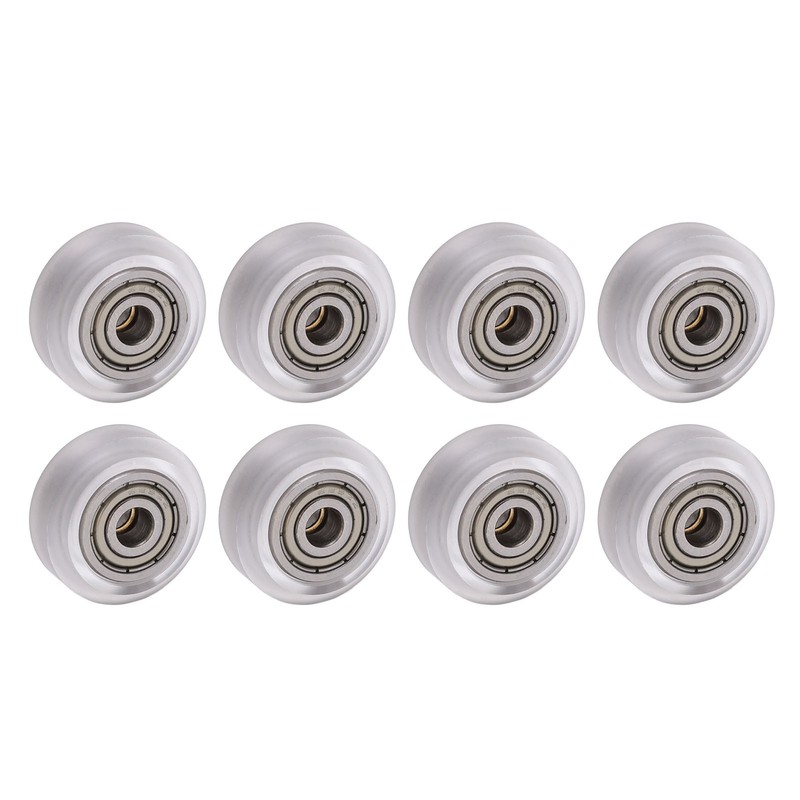 16Pcs 3D Printer Polycarbonate Pulley Transparent Rustproof Robust Bearing Pulley