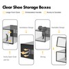 SEE SPRING X-Large Shoe Storage Box Fit Size 11, Clear