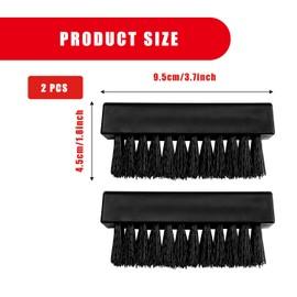 Bojueshaw 2pcs Nail Cleaning Brushes,Stiff Nylon Bristle Scrubbersfor Hands & Feet,Fingernail Cleaning Brush for Mechanics,Gardeners & Tradespeople
