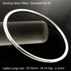 Bangle 925 Sterling Silver Filled Ladies Real Statement Golf Cuff