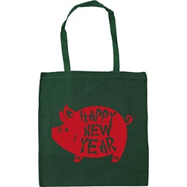Hippowarehouse Happy Chinese New Year Tote Shopping Gym Beach Bag 42cm x38cm, 10 litres