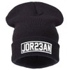 4sold Comme des down Beanie Hat in Black, Jor23an (White)