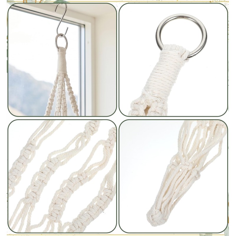 2 Pcs Small Macrame Plant Hangers, Small Plant Hanger
