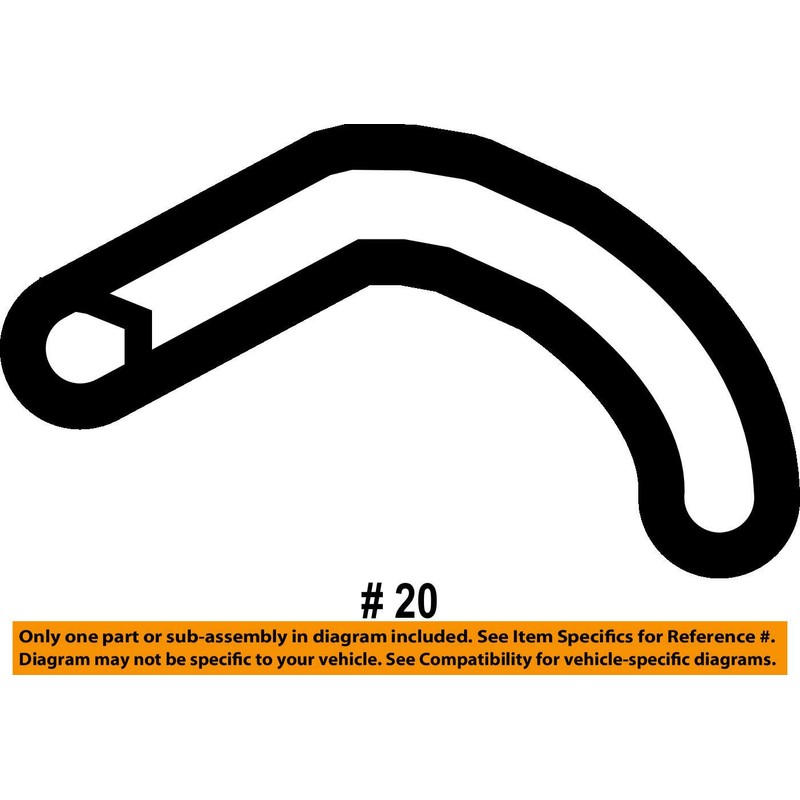 Subaru Coolant Tank Hose - 45162AG02B