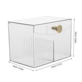 Baluue Convenient Makeup Organizer Transparent Lipstick Storage Box for Vanity for Lip Gloss Makeup Artists Stylish Design Capacity Space-saving for Home Decor