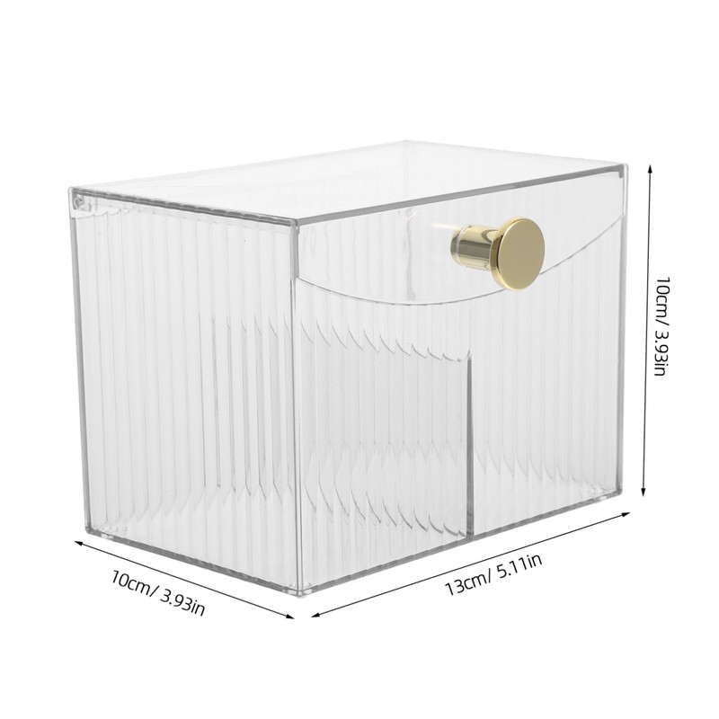 Baluue Convenient Makeup Organizer Transparent Lipstick Storage Box for Vanity