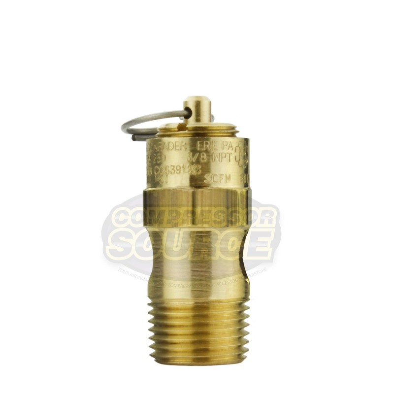 New 3/8" ASME Brass Safety relief Valve 100 PSI American