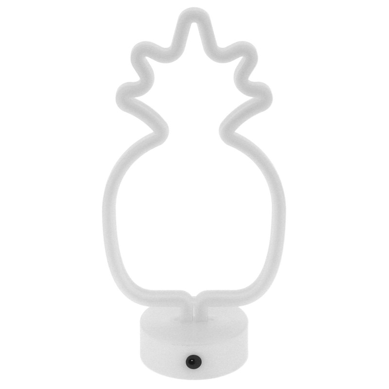 Tabletop Neon Sign Light Unique Shaped Night Lamp with Holder