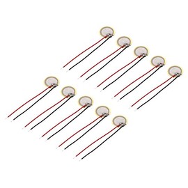 uxcell 10 Pcs Piezo Discs 10mm Acoustic Pickup Transducer Element Trigger Buzzer CBG Guitar