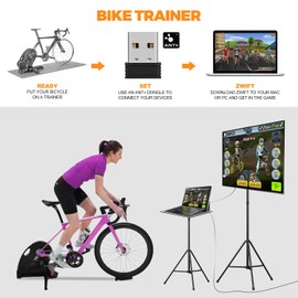 CooSpo ANT+ USB Stick Dongle for Zwift, ANT+ Dongle Compatible with Garmin Forerunner Sunnto PerfPRO Studio Rouvy BKOOL Peloton CycleOps Virtual Trainer TrainerRoad, ANT+ Receiver for Bike Trainers