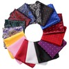 Alumuk Pack of 15 Pocket Square Plain & Mixed Assorted