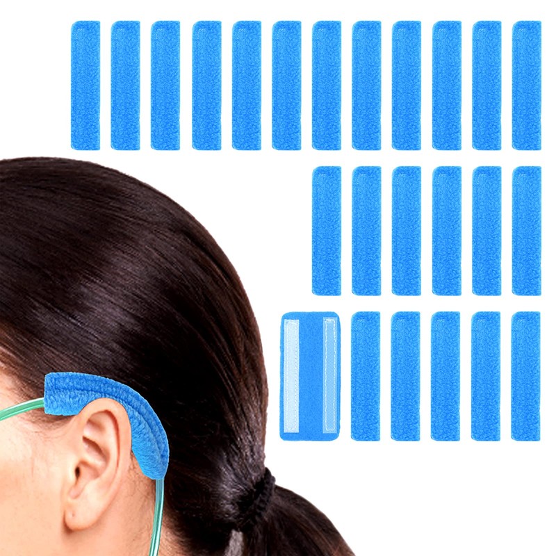 NATAKU-Paquete de 24 almohadillas para orejas de cánula nasal, protectores