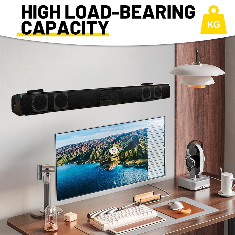 SoundBar Wall Mount Stand, SoundBar Wall Mount Set, Universal Metal