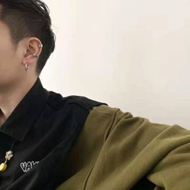 ZESSICA S925 Earrings, Ear Cuffs, Fake Earrings, Non-Hole Earrings, Men's, Women's, Popular Brand, Silver Sterling Silver, No Gemstone