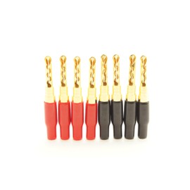 ONKODO BP-312GC 24K BFA Type Banana Plug, Set of 8 (Phosphor Bronze)