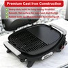 DELSbbq Cast Iron Griddle Insert for Weber Q Series Gas