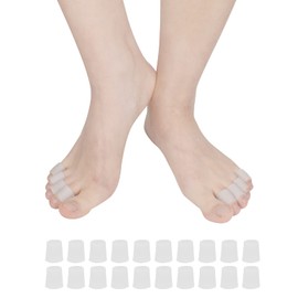 Zehenschutz Kleiner Zeh, 20 Stück Zehenschutz [2023] Zehenschutz Silikon, Zehenkappen, Zehenschoner, Verhindert Blasen und Reibung, Damen und Herren