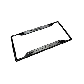 Eurosport Daytona - Compatible with Ford Horse Power Mustang - Daytona Lite Black License Plate Frame