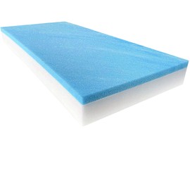 FoamTouch 4" x 38" x 72" Bunk Mattress, Gel Memory Foam on High Density White, RV Mattress Replacement Variety, Cover Not Included