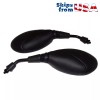 MYK Adjustable Mirror Set 8mm RH/RH Thread (Black) Universal Fit