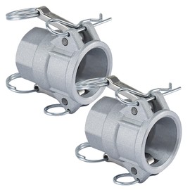 AEONEXIS 2PCS 1" Lightweight Camlock Fittings Type D - A380 Permanent Mold Aluminum, Cam Lock Corrosion-Resistant Coupler & Female NPT for Water/Oil Flow Systems