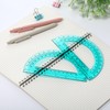 Zonon 2 Pcs 6 Inch Plastic Protractor Math Protractors 180