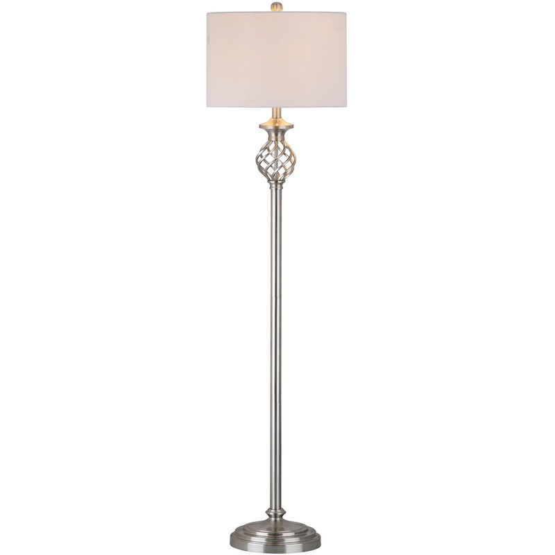 SAFAVIEH Lighting Collection Sophia Farmhouse Nickel 60-inch Living Room Bedroom