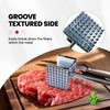 Dual-side Meat Tenderizer Tool with Disposable Gloves, Heavy Duty Kitchen
