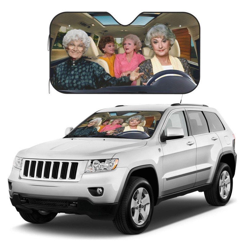 Funny Windshield Sun Shade Foldable Sunshade for Car Windshield Covers