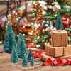 MELLIEX 60 PCS Miniature Artificial Christmas Tree Tabletop Snow Frosted